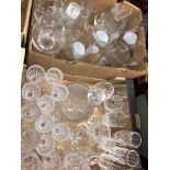 CARTONS OF VARIOUS CUT AND PRESSED GLASSWARE