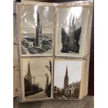 SG POSTCARD ALBUM OF 117 VARIOUS COVENTRY POSTCARDS INCLUDING CHURCHES, MONUMENTS,