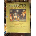 SUBBUTEO TABLE SOCCER GAME 'CONTINENTAL CLUB EDITION'