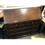 GEORGE III OAK BUREAU