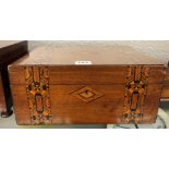 VICTORIAN WALNUT TUMBRIDGEWARE BOX