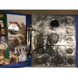 BINDER OF PRE DECIMAL GB COINS, CARTWHEEL PENNY,