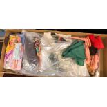 BOX OF VINTAGE 1960S/70S TOY DOLLS AND ACCESSORIES