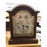 OAK CASED EDWARDIAN BRACKET CLOCK