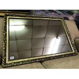 GILDED FLORAL FRAMED MIRROR