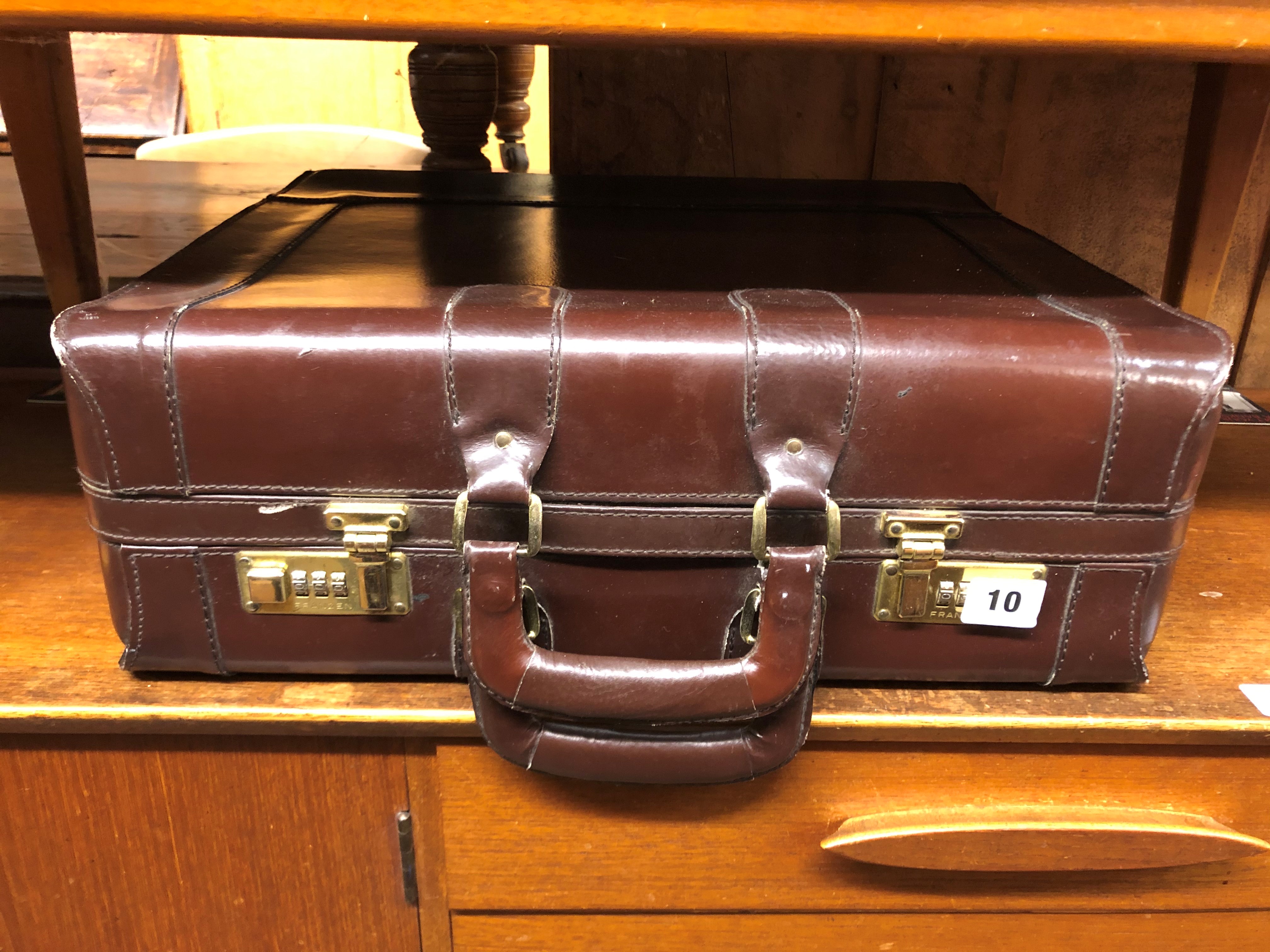 LEATHER COMBINATION BRIEFCASE