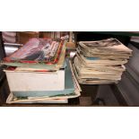 SELECTION OF PICTURE POSTCARDS AND BOX OF EPHEMERA