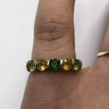 9CT GOLD MIXED STONE DRESS RING SIZE L/M 2.