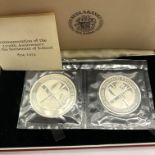 CASED PROOF COIN SET COMMEMORATION OF THE SETTLEMENT OF ICELAND 874/1974