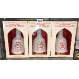 THREE BOXED BELL AND SONS COMMEMORATIVE 50CL SCOTCH WHISKY - PRINCE HENRY OF WALES,