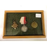 SET OF WWI MEDALS TO SS20496 PTE J.OLIVER A.S.