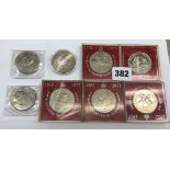 8 X 1977 SILVER JUBILEE PROOF CROWNS