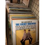 BOX OF VARIOUS VINYL LP RECORDS