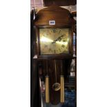 PINE CASED DAVIES OF CHESTER DOUBLE WEIGHT WALL CLOCK