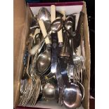 SHOEBOX OF MAINLY EPNS CUTLERY