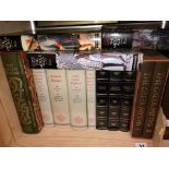FOLIO SOCIETY BOXED THE ANGLO SAXONS, THE GREEK MYTHS 1 & 2 AND HOMERS THE ILIAD,