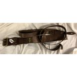 TWO VINTAGE LEATHER BELTS