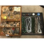 BOX CONTAINING ETHNIC CABOCHON SET,