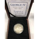 GEORGE IV SILVER CROWN 1821-1826