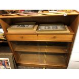 1970S NATHAN TEAK SLIDING DOOR CABINET