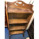 OAK NARROW FREESTANDING BOOK CASE