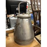 TWO WESTFALIA MACFORD STAINLESS STEEL MILK CHURNS