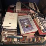 TWO LARGE CARTONS OF HARD BACK BOOKS MAINLY HISTORY RELATED