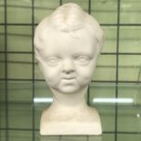 GERMAN PARIAN BUST OF A CHILD