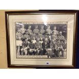 PHOTO PRINT OF MANCHESTER UNITED 1968 EUROPEAN CUP WINNING SIDE AND LEGENDS PRINT