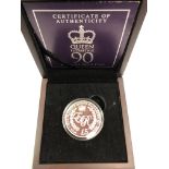 QUEEN ELIZABETH II 90TH SILVER FIVE POUND PROOF COIN