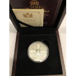 QUEEN VICTORIA SILVER PROOF FIVE POUND COIN GUERNSEY 200TH ANNIVERSARY OF THE BIRTH OF QUEEN