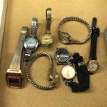 SELECTION OF LADIES WRIST WATCHES, MAINLY ON EXPANDING STRAPS, INCLUDING TIMEX, INGERSOLL,