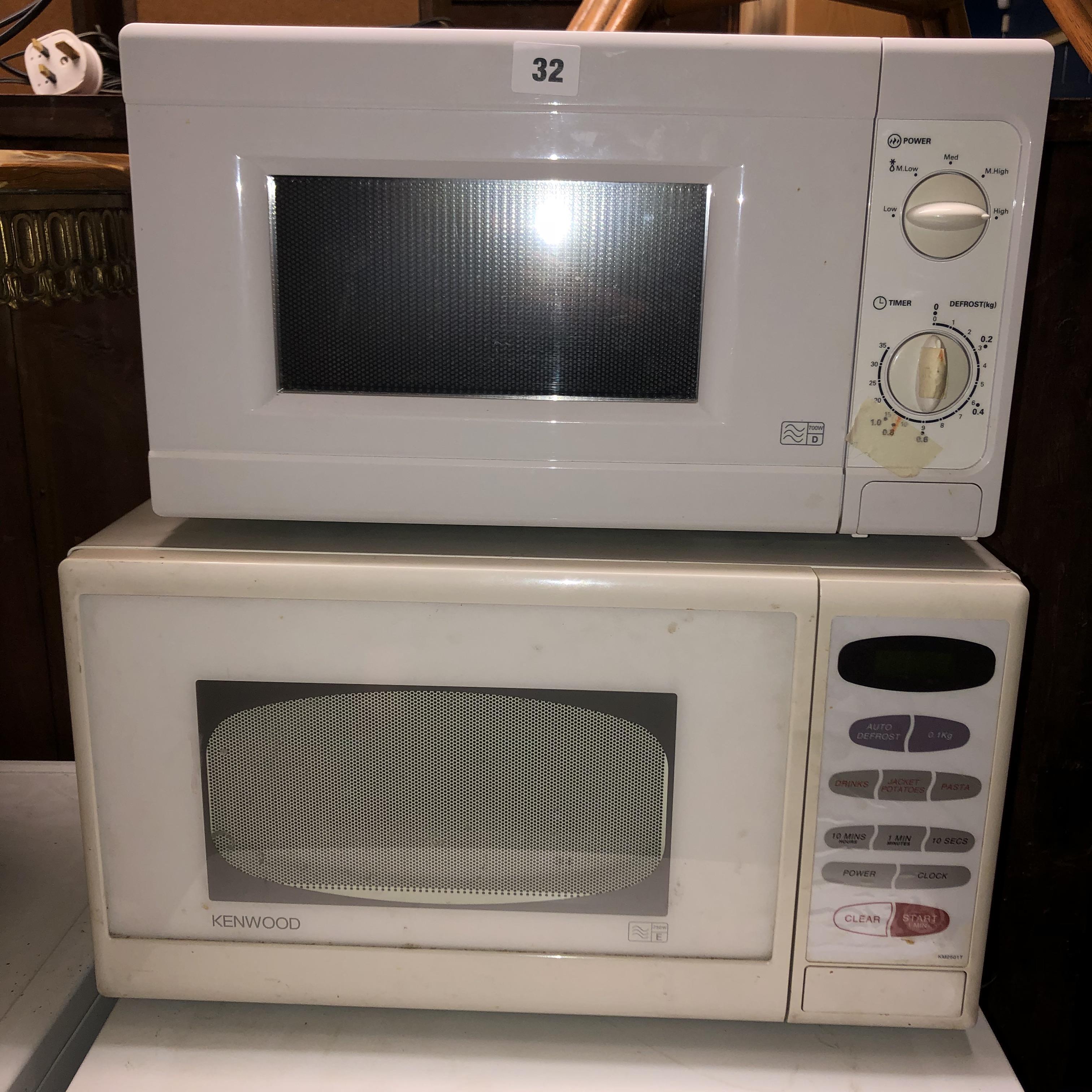 KENWOOD MICROWAVE OVEN AND ONE OTHER