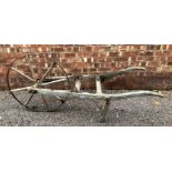 VINTAGE 19TH CENTURY AGRICULTURAL SEED BARROW (SLIGHT WOODWORM)