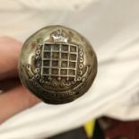 WARWICK SCHOOL POMMEL HEADED TUTORS CANE