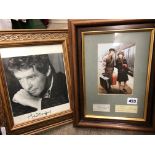 TWO SIGNED PHOTOGRAPHS F/G OF MICHAEL CRAWFORD,