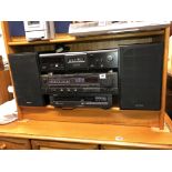 SONY STEREO CASSETTE DECK, PHILLIPS CD PLAYER,