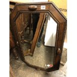 OAK BEADED OCTAGONAL EDGED MIRROR