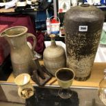 SELECTION OF STUDIO POTTERY WARES