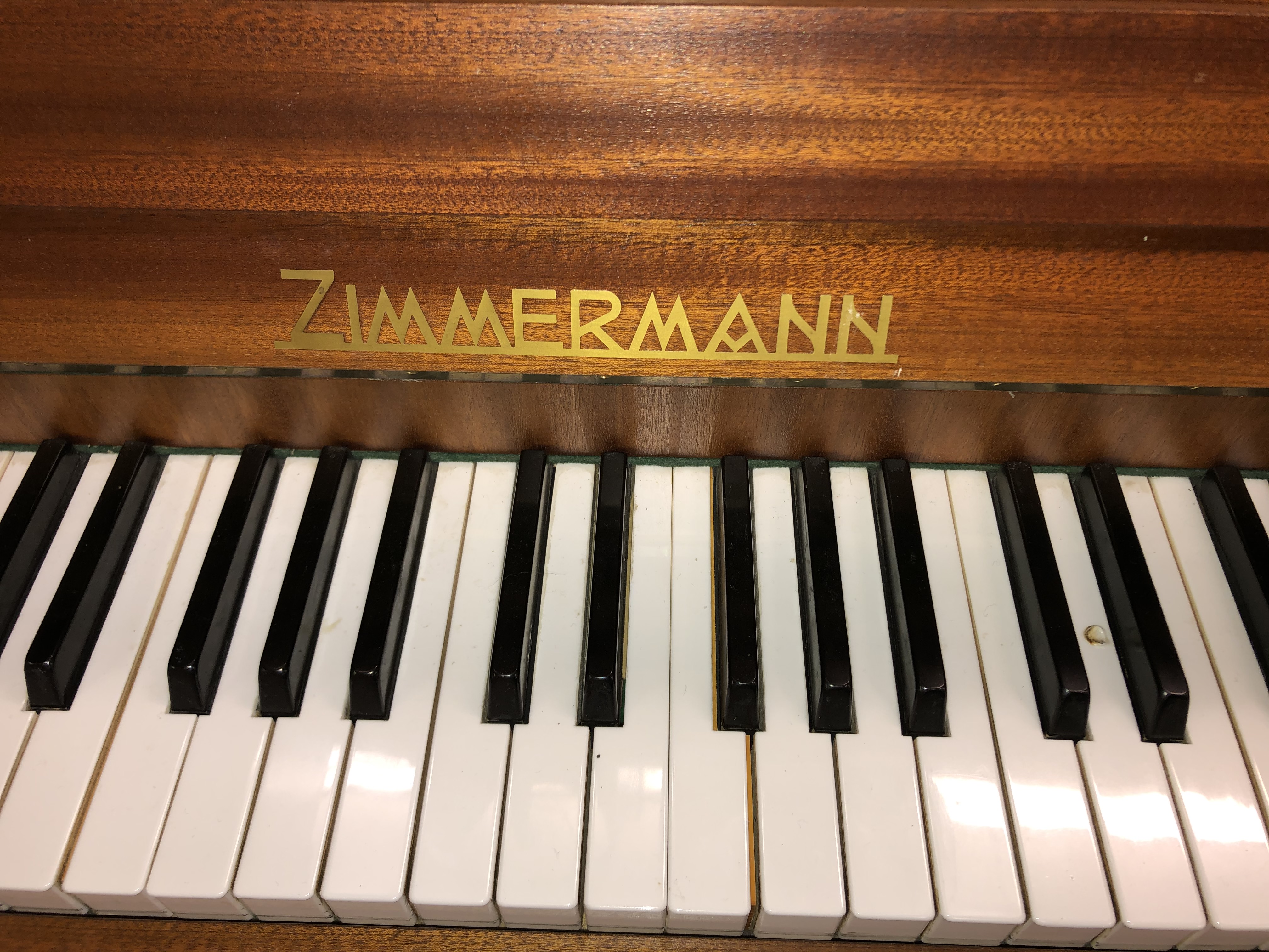 ZIMMERMANN COMPACT UPRIGHT PIANO - Image 3 of 4