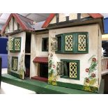 1950S DOUBLE FRONTED DOLLS HOUSE