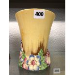 CLARICE CLIFF 675 PATTERNED TAPERED VASE