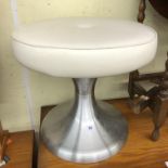 1970S HABITAT STYLE CHROME DRESSING STOOL