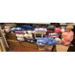 GOOD SELECTION OF NEW PACKETS OF KNITTING WOOL IN VARIOUS COLOURS - DOUBLE PLY, SIRDAR, ROBIN,