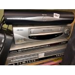 PHILLIPS DVD, VCR, RECORDER,