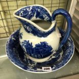 REPRODUCTION FLO BLUE TRANSFER PRINTED JUG AND BLUE