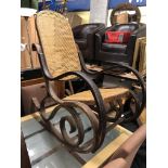THONET STYLE BENTWOOD ROCKING CHAIR