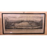 SOUTH WEST PROSPECT OF SHREWSBURY ANTIQUARIAN PRINT