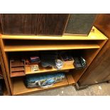 TEAK OPEN BOOKCASE