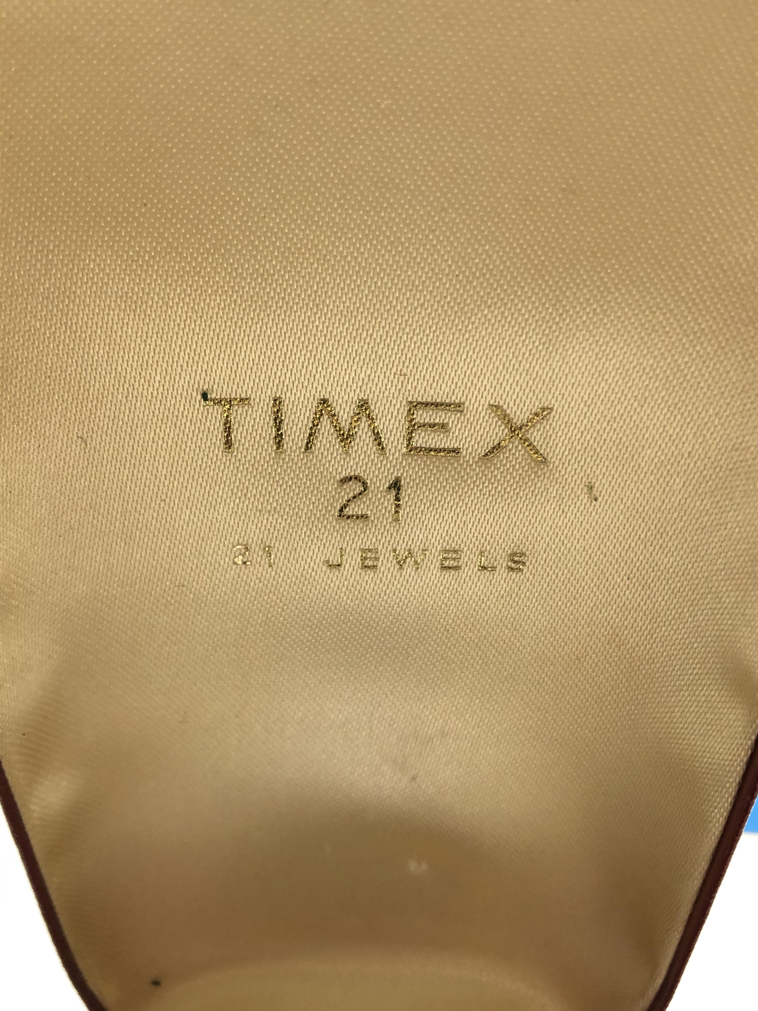 CASED TIMEX 21 GENTLEMAN'S WRIST WATCH - Bild 4 aus 4